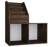 vidaXL Porte-Revue pour Enfants, Organisateur de Livres avec Étagère, Meuble de Rangement Maison Intérieur, Chêne Fumé Bois d’Ingénierie