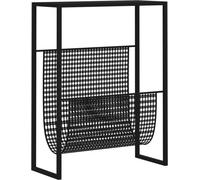 vidaXL Porte-revues noir 35x15x45 cm acier
