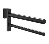 Porte selle à deux bras portable noir fer