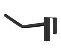 vidaXL Porte-selle avec crochet de bride à un bras portable noir fer, support de selle, support de selle portable, crochet sur porte-selle