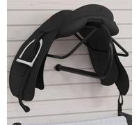 Vidaxl Porte-Selle Mural Noir Fer