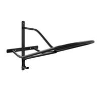 vidaXL Porte-selle mural, support de selle en fer noir