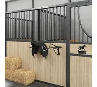 vidaXL Porte-selle Pliable Fixation murale Noir Fer