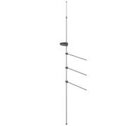 Porte-serviette 47x280 cm aluminium, porte-serviette sur pied, sèche-serviette vertical, porte-serviette étroit, support de porte-serviette