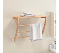 vidaXL Porte-serviette 350374 en bois massif de noyer 60 x 25,5 x 49 cm