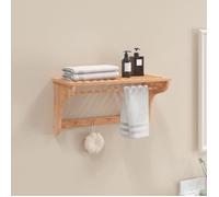 vidaXL Porte-serviette 60x30x35 cm Bois massif de noyer