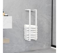 vidaXL Porte-serviette Blanc 12,5x12,5x60 cm Acier