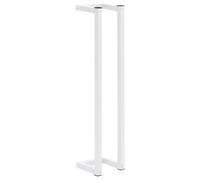 vidaXL Porte-Serviette Blanc 12,5x12,5x60 cm Acier