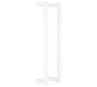 vidaXL Porte-serviette Blanc 23x18x90 cm Bois de pin massif