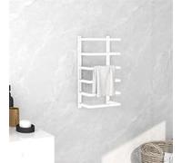 vidaXL Porte-serviette Blanc 24x12x48 cm Acier Blanc G