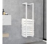 vidaXL Porte-serviette Blanc 25x20x95 cm Acier Blanc G