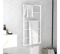 vidaXL Porte-serviettes en acier 60x10x116 cm blanc