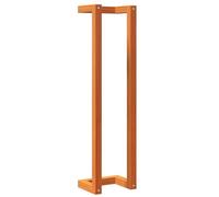 vidaXL Porte-serviettes avec étagère – Sèche-serviettes moderne en pin massif cire marron
