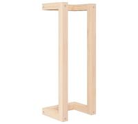 vidaXL Porte-Serviette Mural Support de Serviette Organisateur de Rangement Salle de Bain Maison Intérieur 23x18x60 cm Bois de Pin Massif