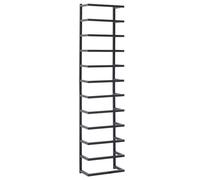 vidaXL Porte-serviette Noir 24x12x96 cm Acier