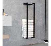 Porte serviette Noir 25x20x95 cm Fer