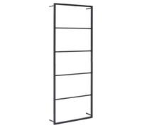 vidaXL Porte-serviette Noir 45x10x115 cm Acier Noir