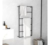 Porte-serviette Noir 60x10x116 cm Acier