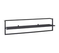 Porte-serviettes Noir 95x25x22 cm Fer