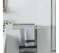 vidaXL Porte-serviettes Argent 40 x 9 x 4 cm Acier inoxydable