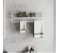 vidaXL Porte-serviettes 343093 en fer 95 x 25 x 22 cm Blanc