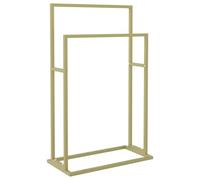 vidaXL Porte-Serviettes sur Pied Doré 48x24x78,5 cm Fer, Porte-Serviettes sur Pied, Support autoportant, Porte-Serviettes autoportant