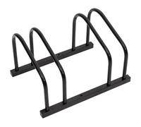 vidaXL Porte-vélos pour 2 vélos noir acier, support pour vélos, support de rangement pour vélos, support de sol pour vélos, 154422