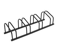 vidaXL Porte-vélos pour 4 vélos Noir Acier, Support pour vélos, Support de Rangement pour vélos, Support de Sol pour vélos, Rangement pour vélos