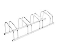 vidaXL Porte-vélos pour 4 Vélos, Support de Bicyclettes avec Rangement, Râtelier de Vélo au Sol Garage Jardin Terrasse, 154419