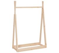 Vidaxl Porte-Vêtements 100x45x150 Cm Bois De Pin Massif Marron