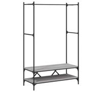 Vidaxl Porte-Vêtements Avec Étagères Sonoma Gris Bois D'ingénierie Gris