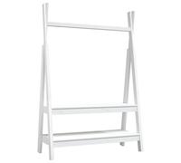 Porte-vêtements Blanc 100x45,5x150 cm Bois de pin massif vidaXL vidaXL Blanc