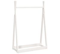 Vidaxl Porte-Vêtements Blanc 100x45x150 Cm Bois De Pin Massif Blanc