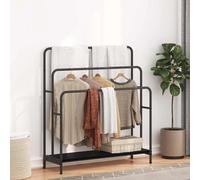 vidaXL Porte-vêtements Chêne noir 90 x 30 x 100,5 cm Bois d'ingénierie