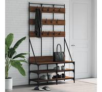 Vidaxl Porte-Vêtements Et Rangement Des Chaussures Chêne Marron Multicolore