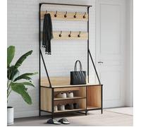 Vidaxl Porte-Vêtements Et Rangement Des Chaussures Chêne Sonoma Multicolore