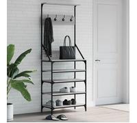 vidaXL Porte-vêtements et Rangement des Chaussures, Penderie avec Étagères, Portant à Vêtements Chambre à Coucher, Moderne, 837875
