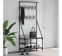 Vidaxl Porte-Vêtements Et Rangement Des Chaussures Sonoma Gris Gris