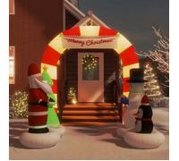 Porte Voûtée Gonflable de Noël avec LED 320 cm Décoration Ornement vidaXL
