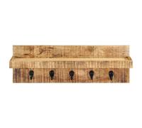 vidaXL Portemanteau mural 60 x 15 x 20 cm Bois massif de manguier rugueux