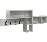 vidaXL Portemanteau mural gris béton 100 x 12 x 43,5 cm