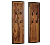 vidaXL Portemanteau Penderie Garde-Robe Portant Vêtement Bois Massif Sesham 246351