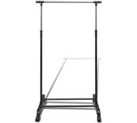 vidaXL Portemanteau réglable 4 roulettes 1 tringle à vêtements