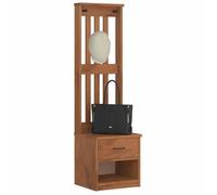 vidaXL Portemanteau SANDNES 45x40x159,5 cm bois massif pin, banc de couloir, meuble de rangement de couloir 4010481