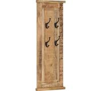 vidaXL Portemanteaux 2 pcs. Bois massif de mangue 38x100 cm