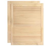 Portes d armoire à persiennes 2 pcs 61,5x39,4 cm pin massif