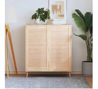 Portes d armoire à persiennes 2 pcs 99,3x49,4 cm pin massif