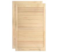 vidaXL Portes à persiennes 2 pcs Bois de pin massif 99,3x59,4 cm