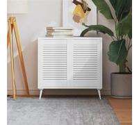 Portes à persiennes 2 pcs Bois de pin massif Blanc 61,5x39,4 cm