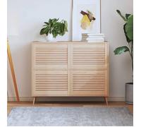 vidaXL Portes à persiennes 4 pcs Bois de pin massif 39,5x59,4 cm